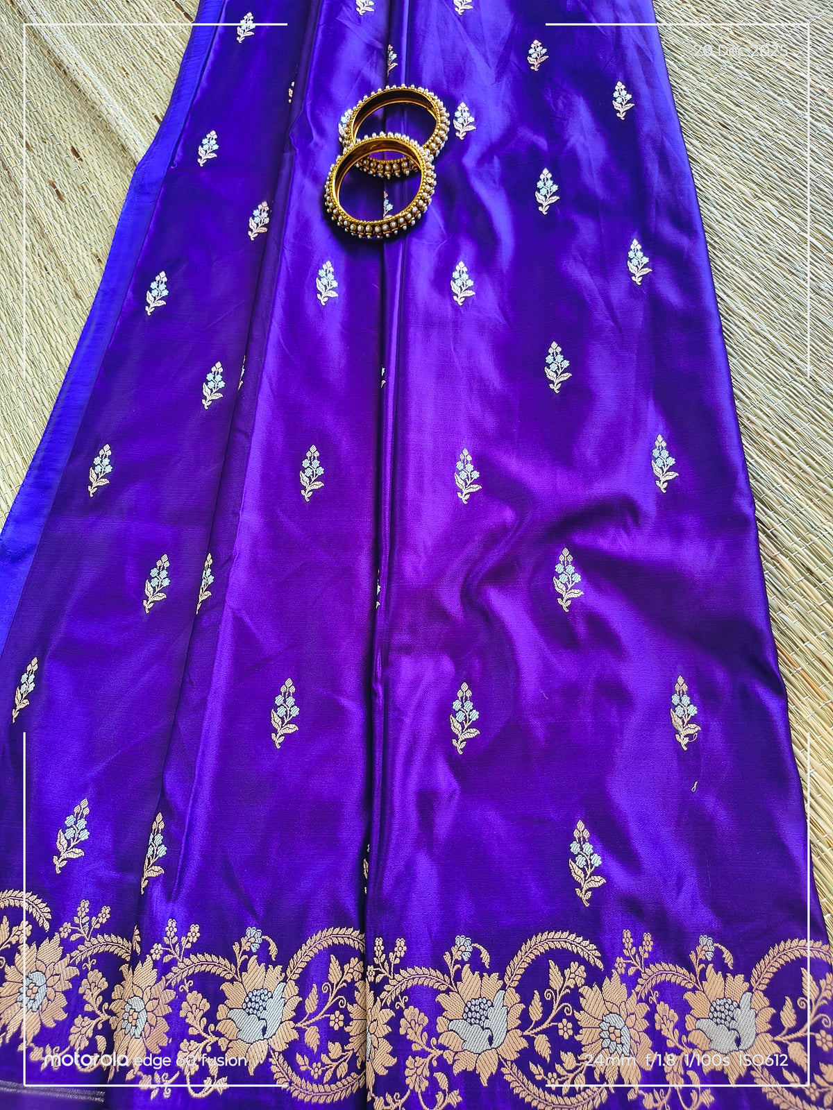 Purple Mashru Silk