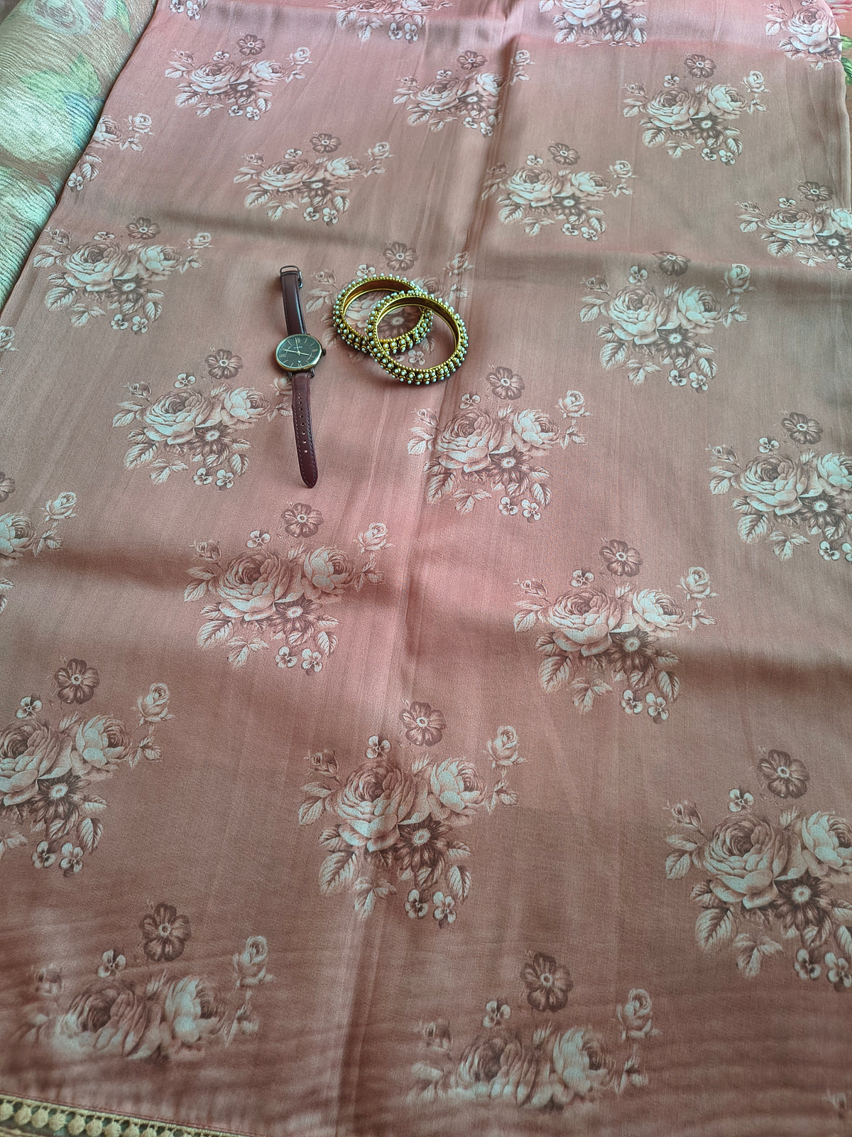 Digital Print Crush Tissue - Bronz color