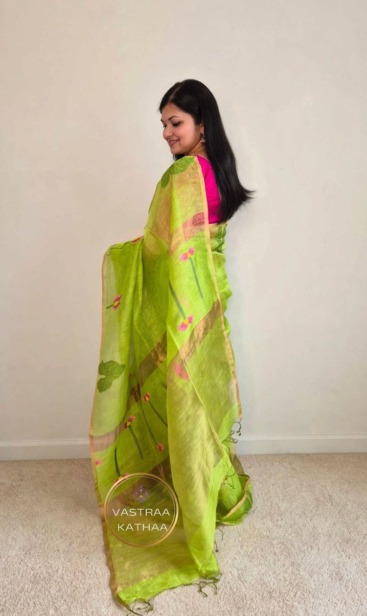 Silk Linen Jamdani