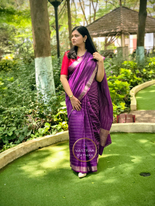 Silk cotton - Purple
