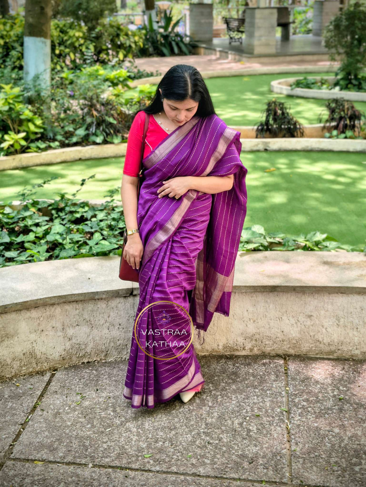 Silk cotton - Purple