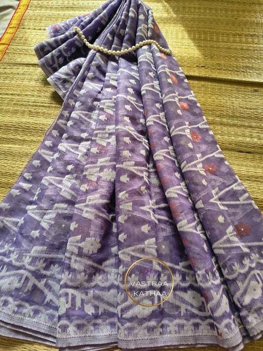 Resham Jamdani - Purple