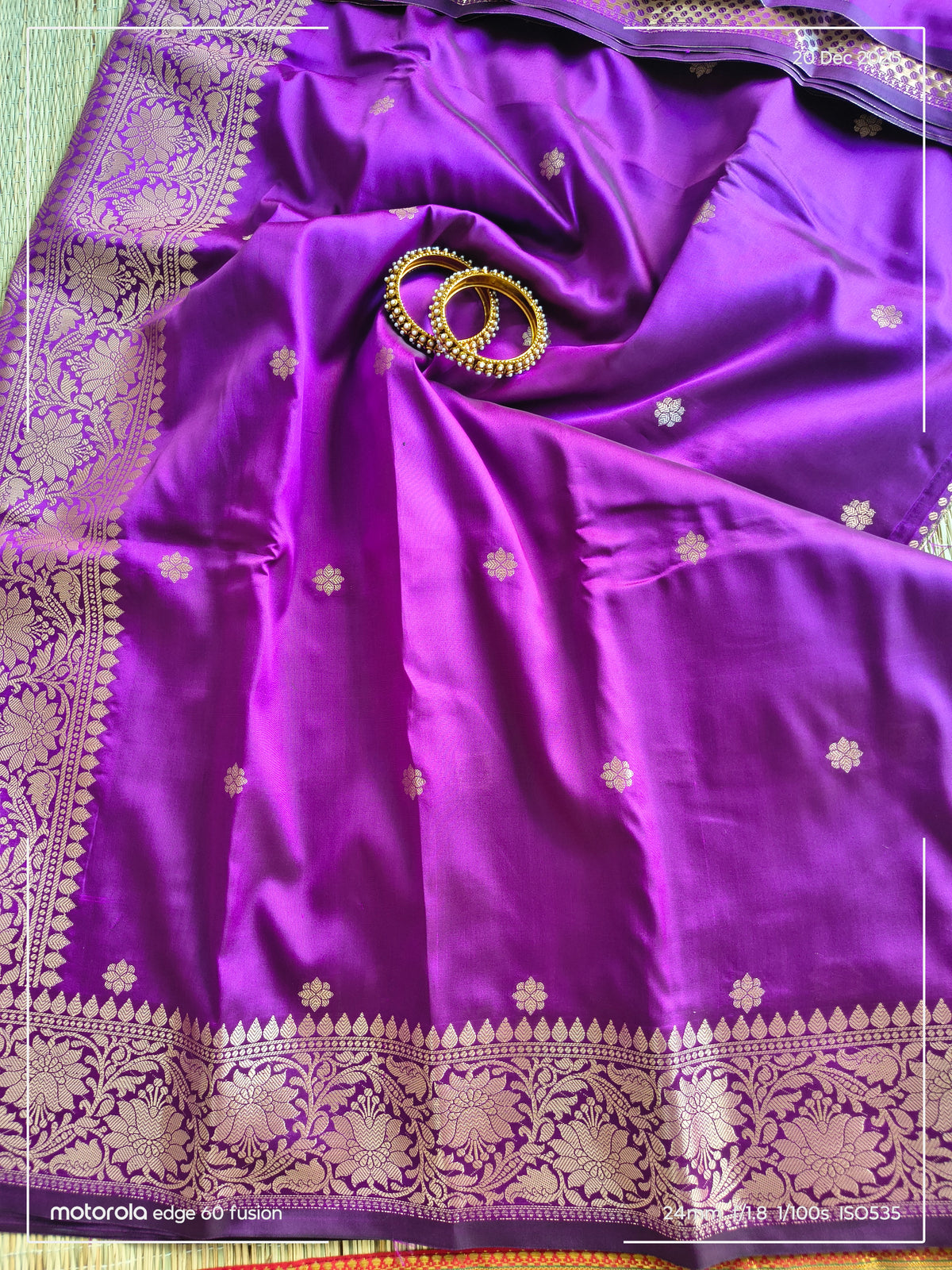 Purple Banarasi Soft Silk