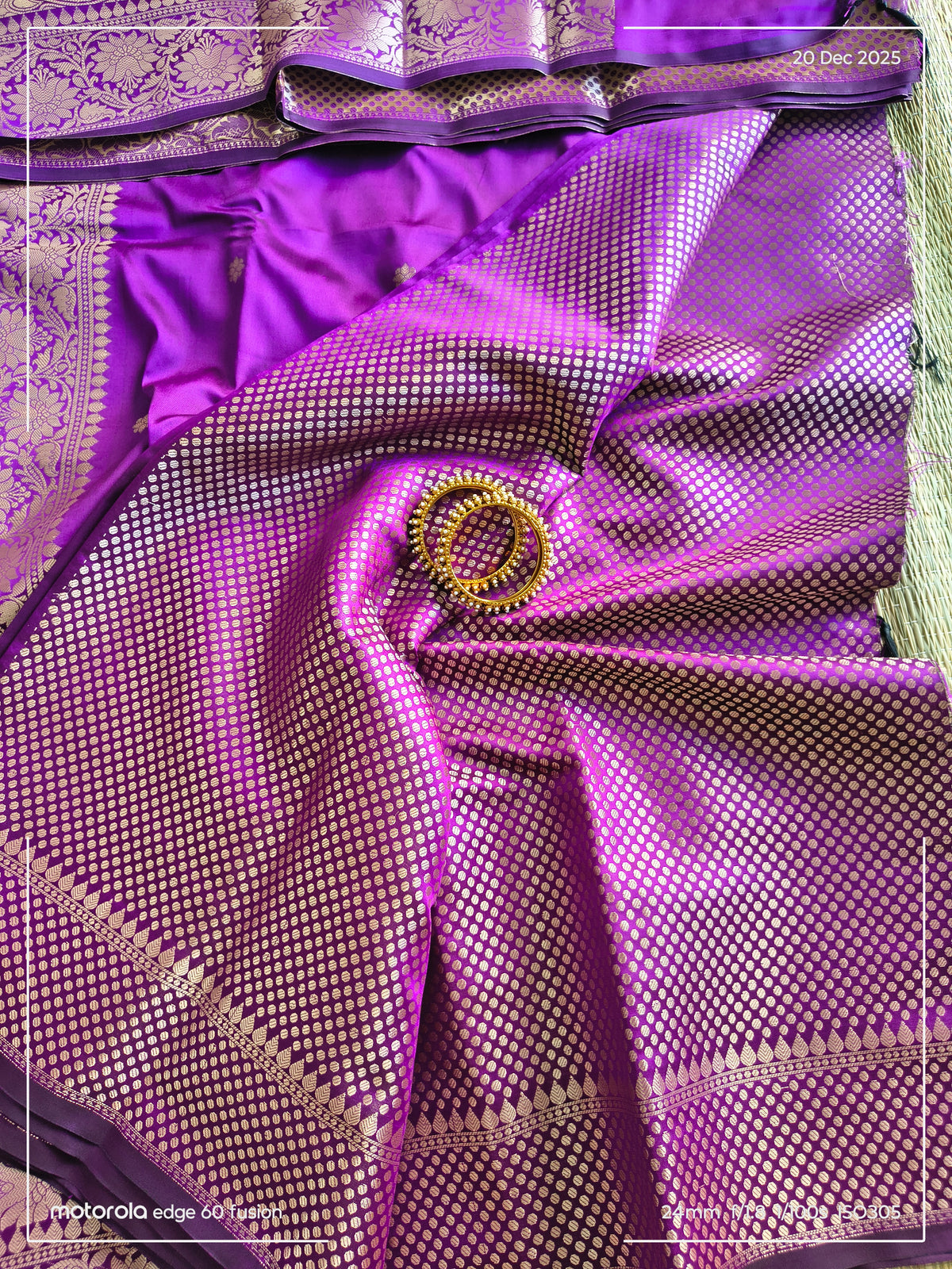 Purple Banarasi Soft Silk