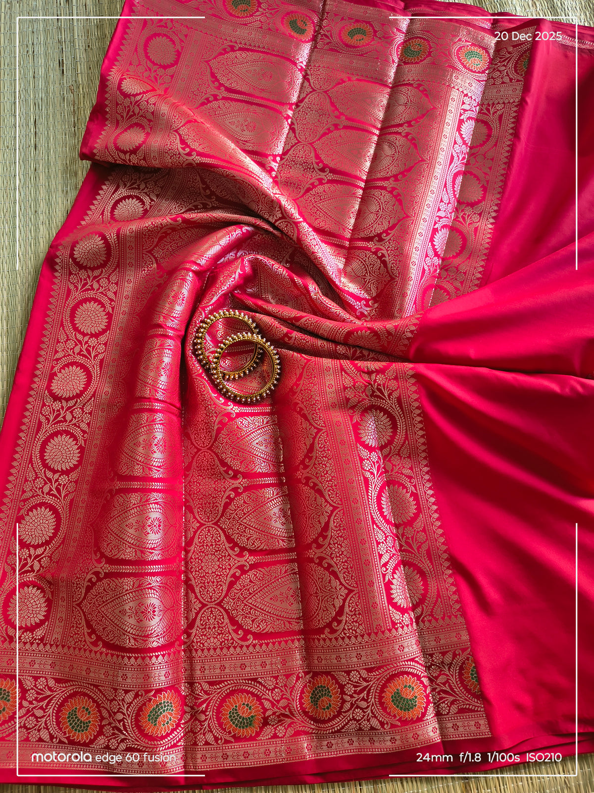 Red Banarasi Soft Silk