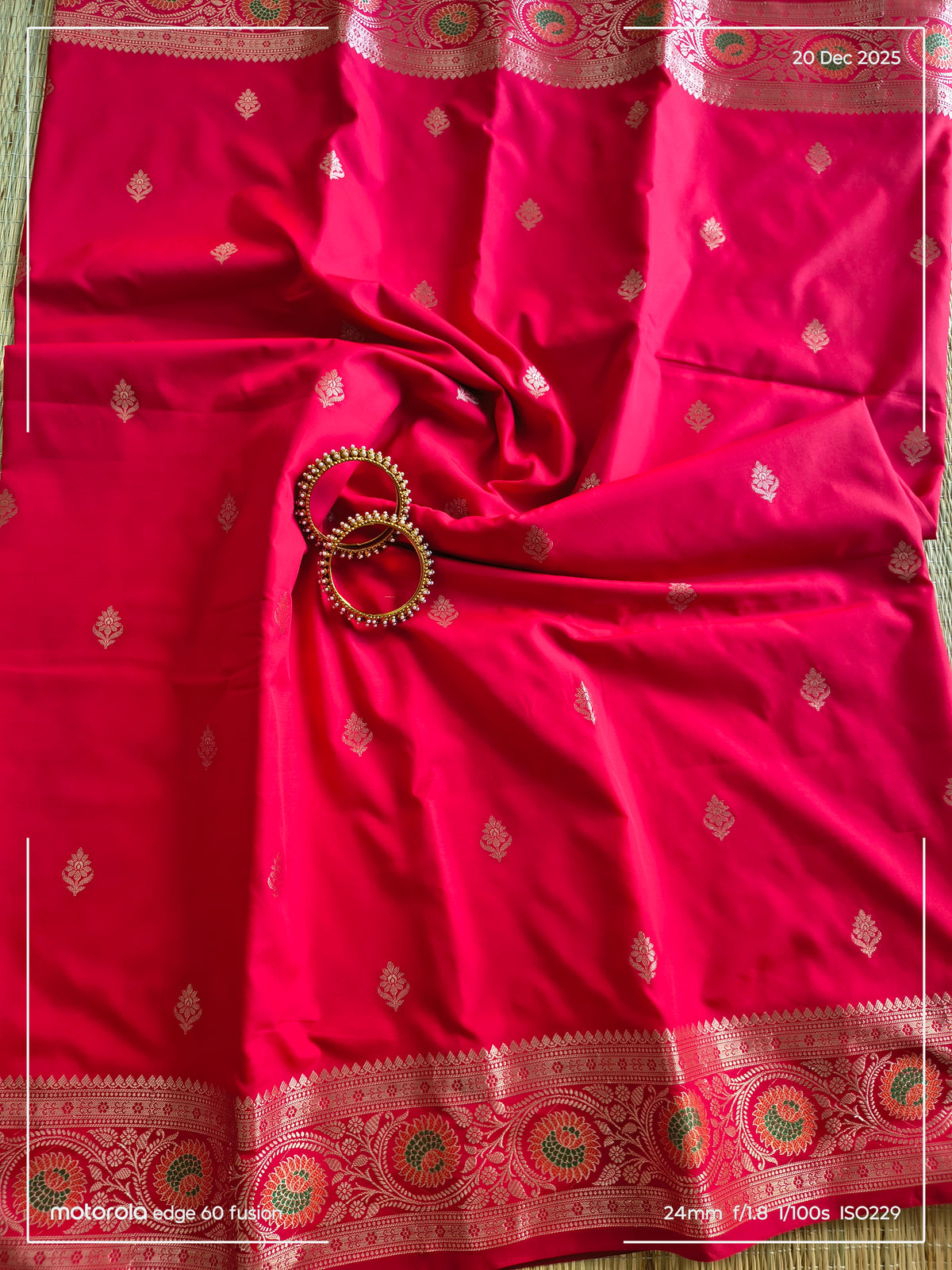 Red Banarasi Soft Silk