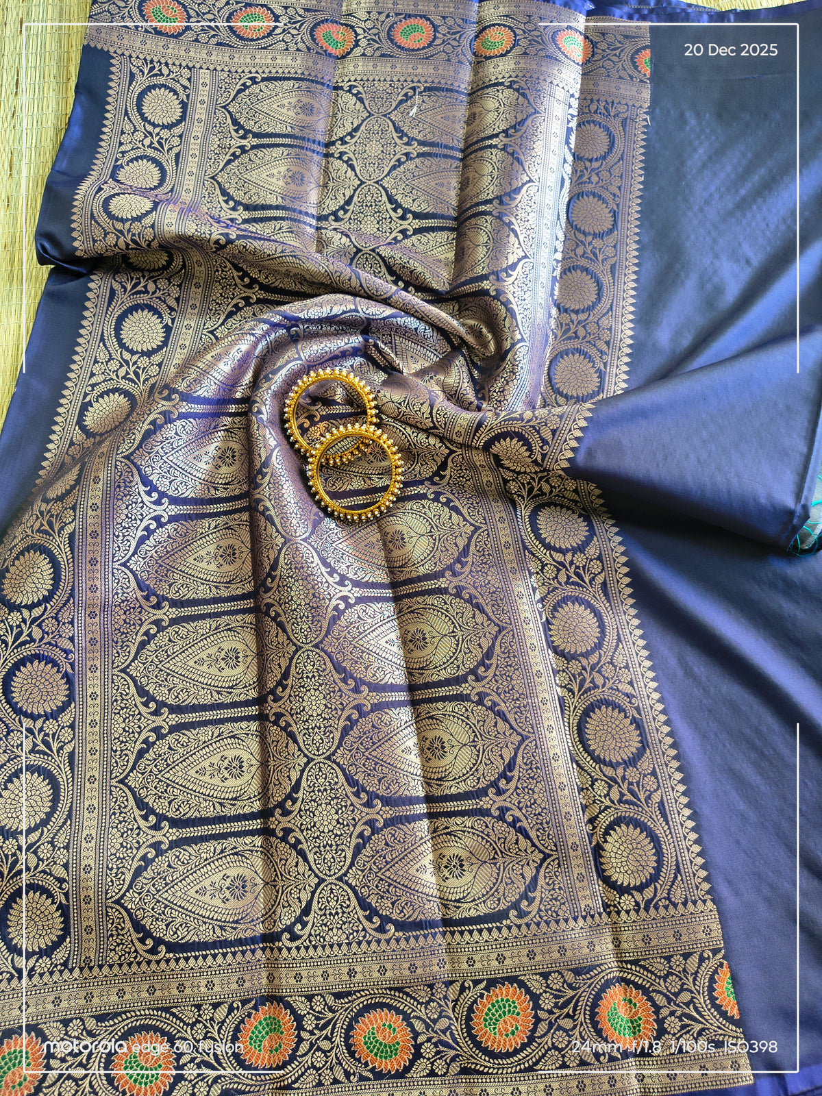 Blue Banarasi Soft Silk