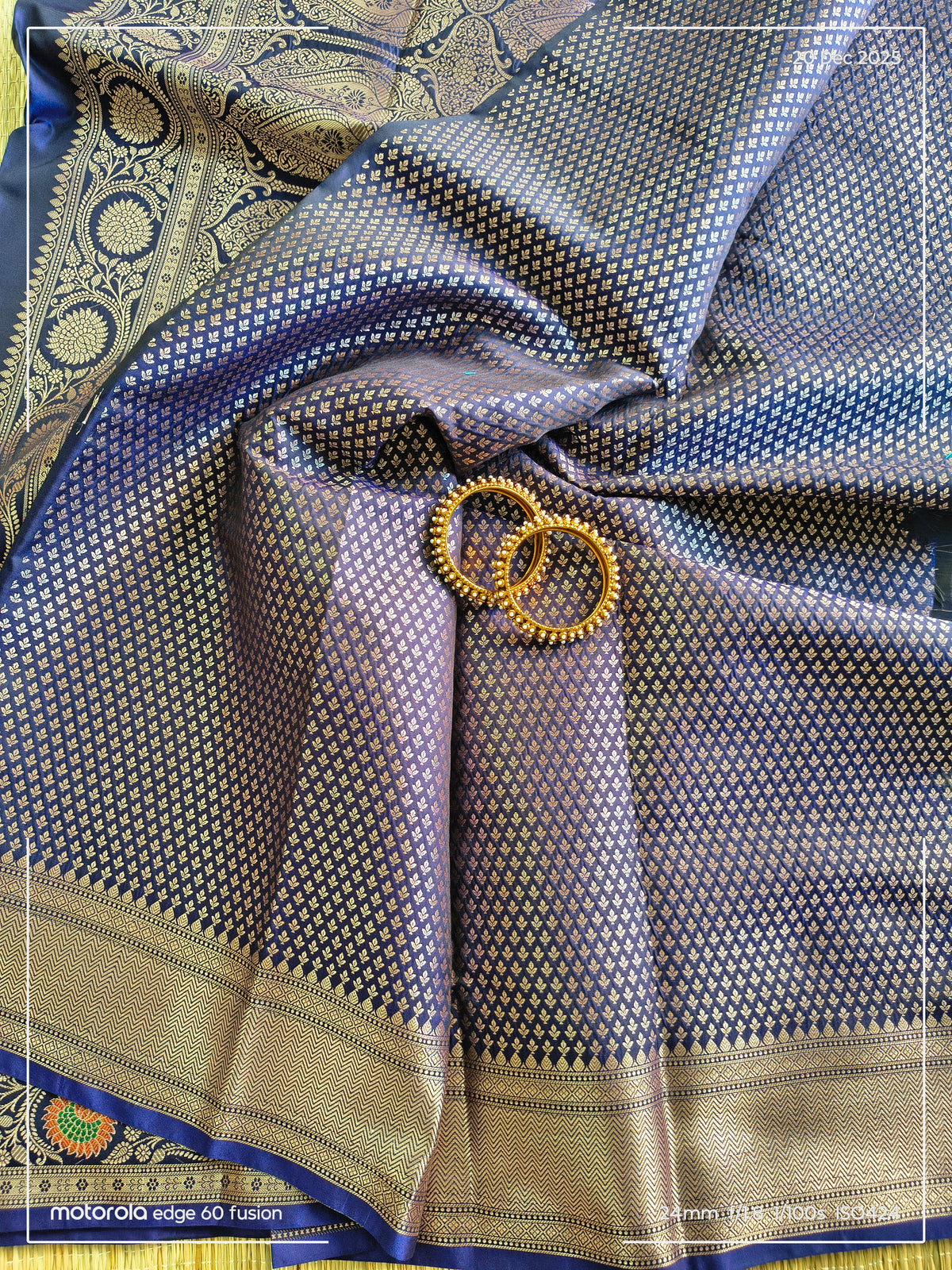 Blue Banarasi Soft Silk
