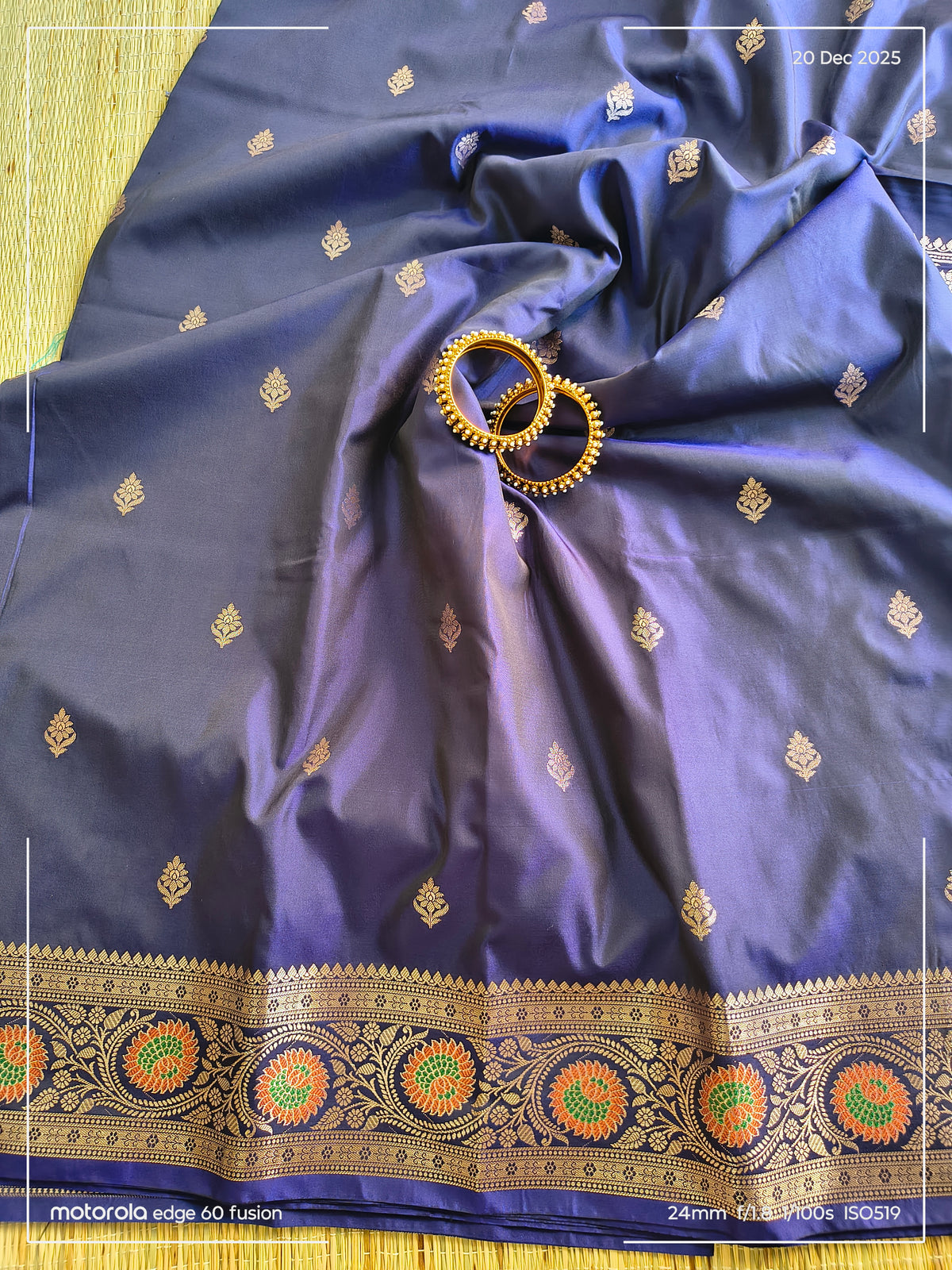 Blue Banarasi Soft Silk