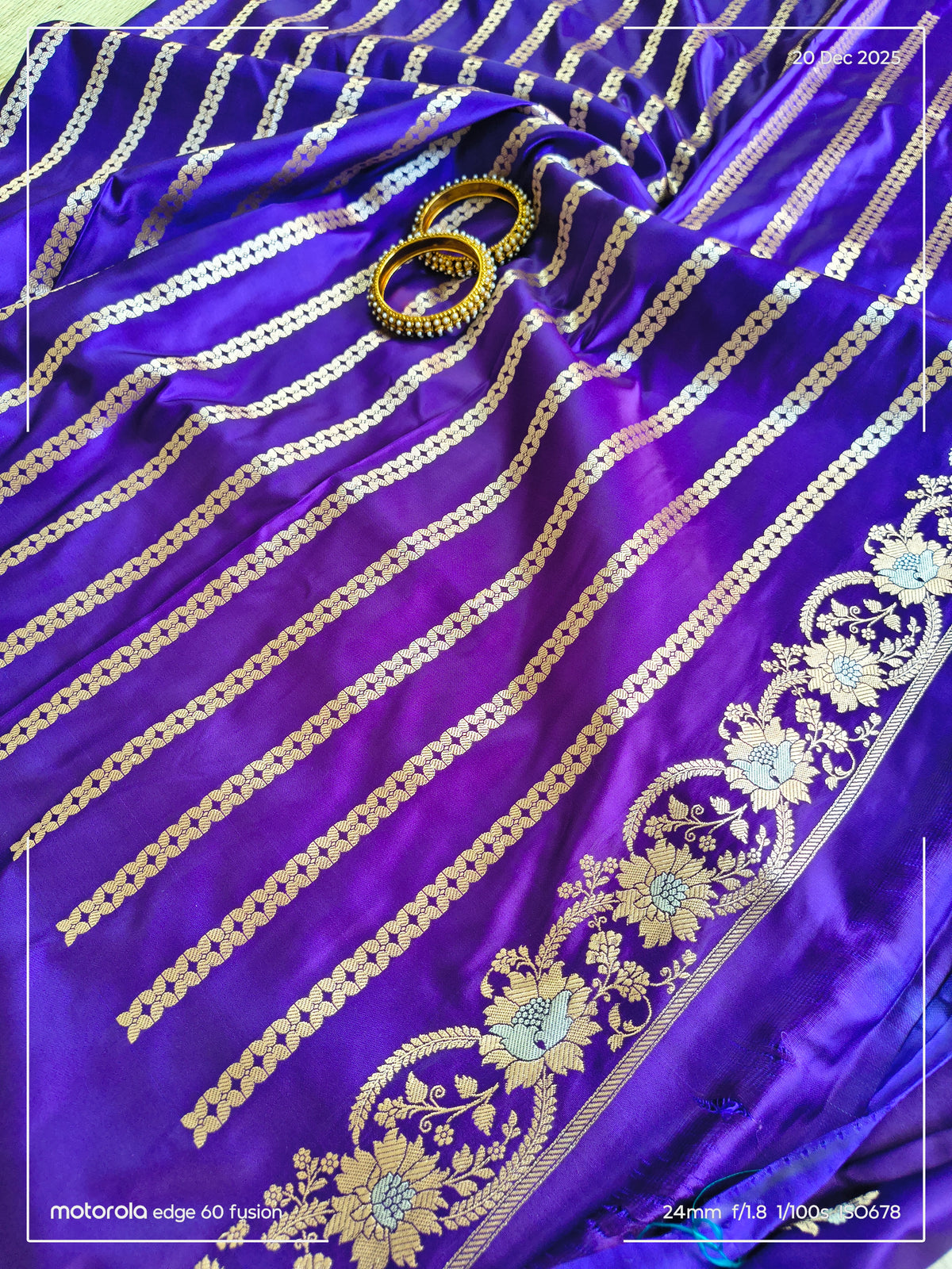 Purple Mashru Silk