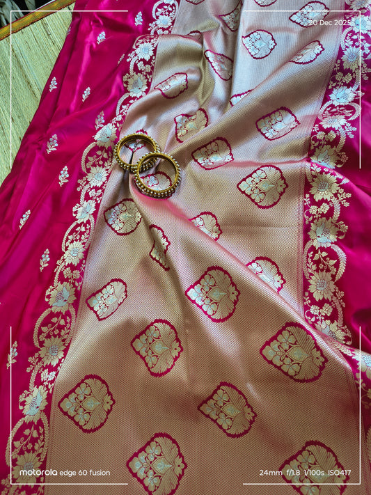 Rani Pink Mashru Silk