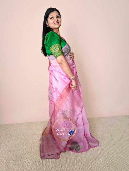 Silk Linen Jamdani