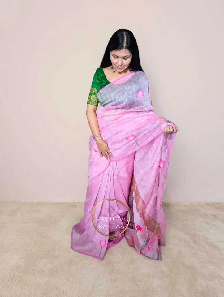 Silk Linen Jamdani