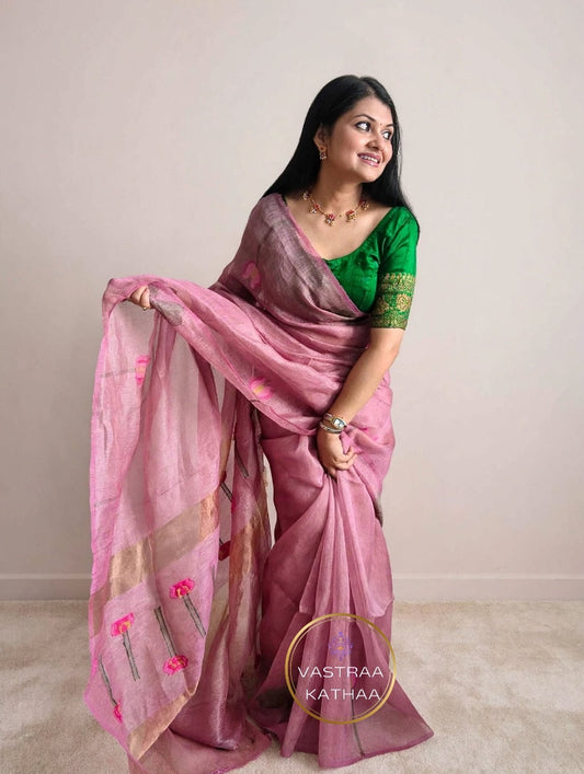 Silk Linen Jamdani