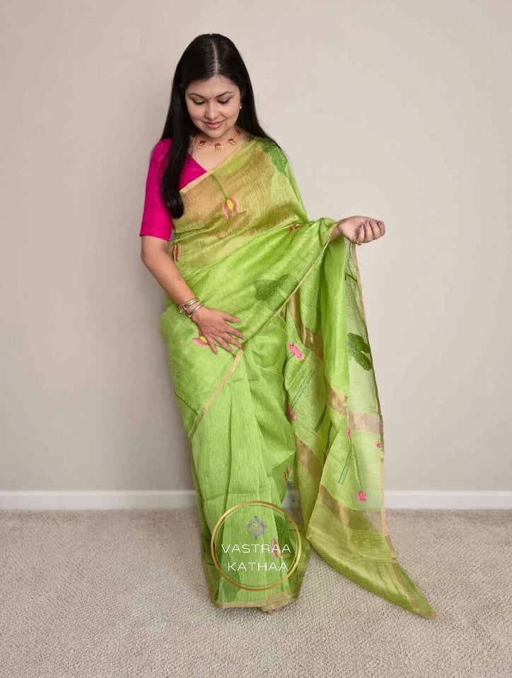 Silk Linen Jamdani