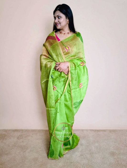 Silk Linen Jamdani