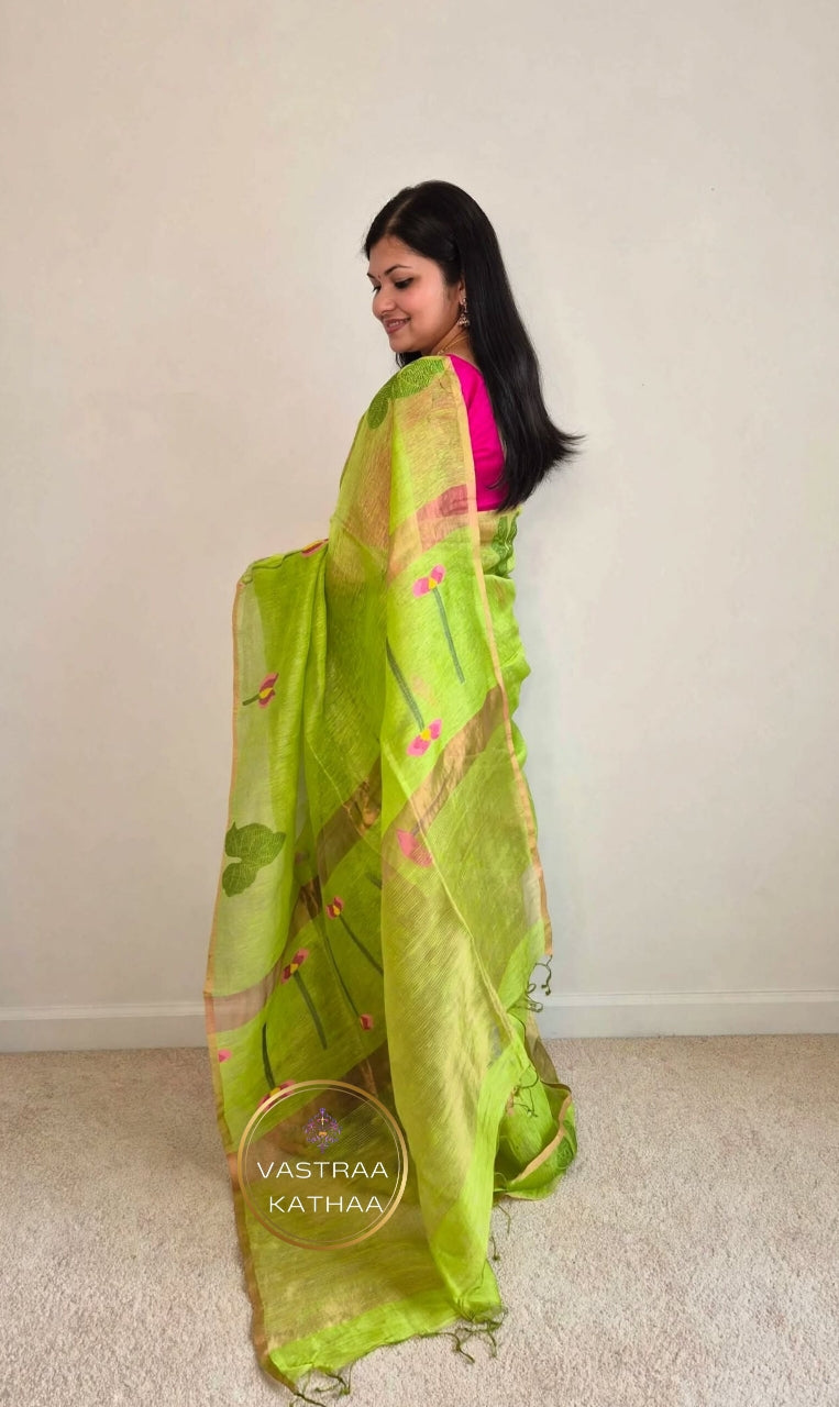 Silk Linen Jamdani