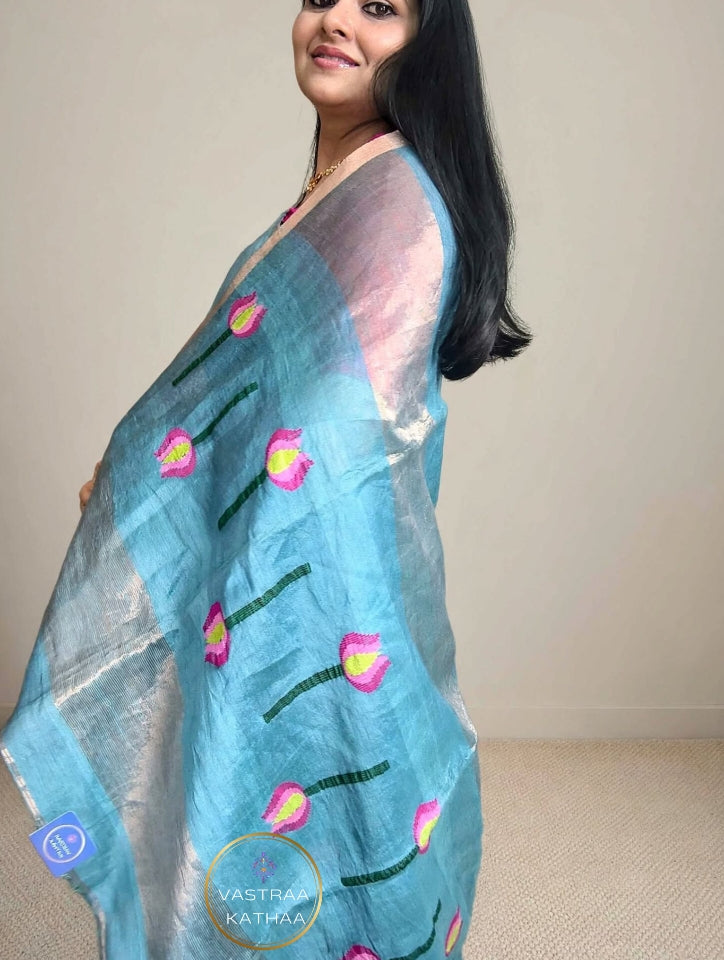 Silk Linen Jamdani