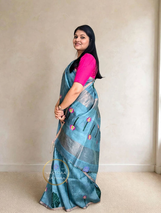 Silk Linen Jamdani